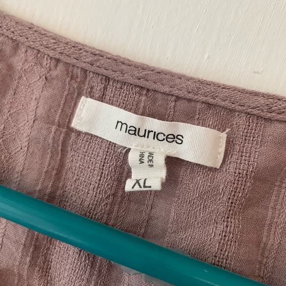 Lavender boho summer cotton top size xl - Picture 3 of 4